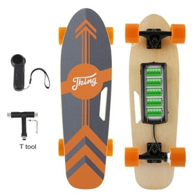 Rayscoo Built-in LED Light Teamgee Electric Skateboard 10MPH Safety Speed Portable Mini Skateboard Hands Free